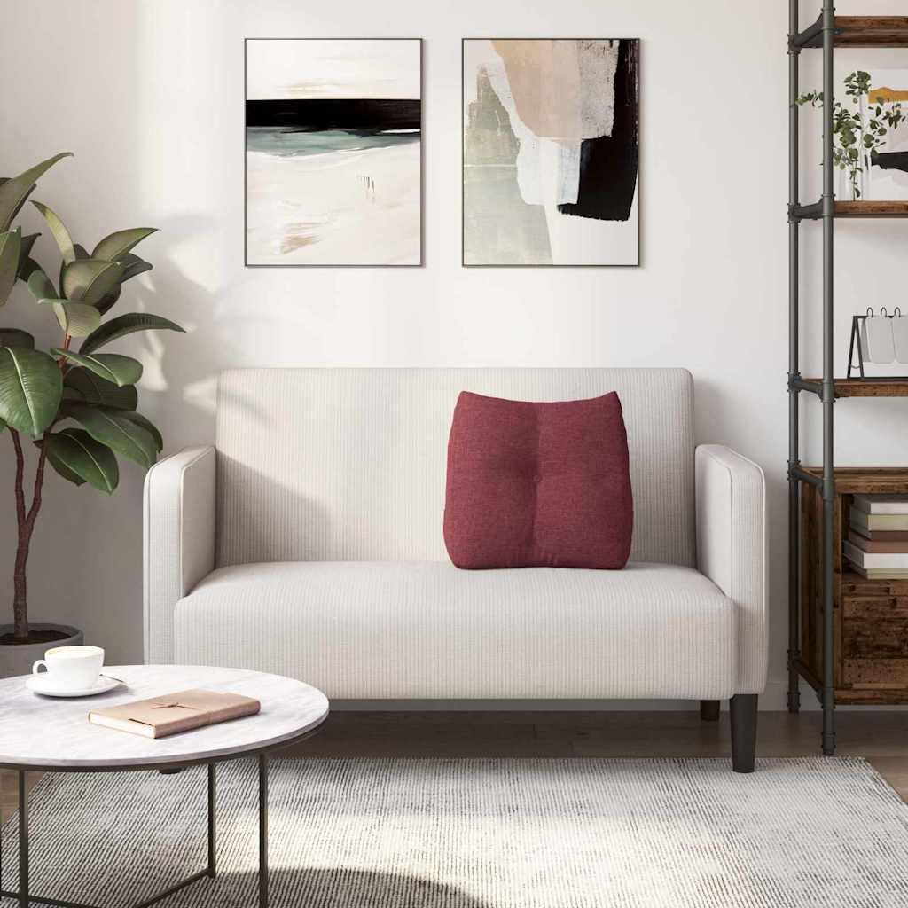 Μαξιλάρι Πλάτης Κόκκινο 45 x 24 x 50 εκ ύφασμα