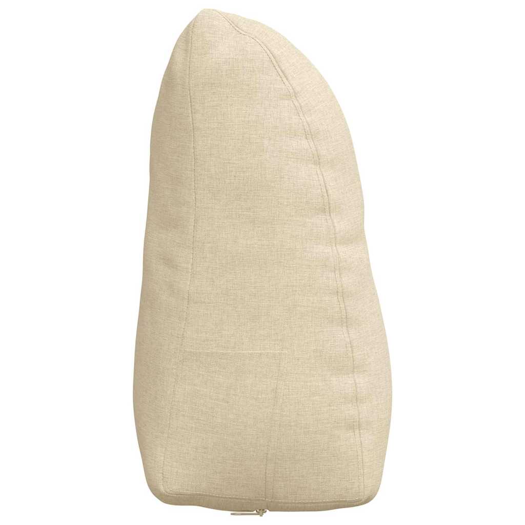 Μαξιλάρι Πλάτης Κρεμ 45 x 24 x 50 εκ ύφασμα - Pakobazaar