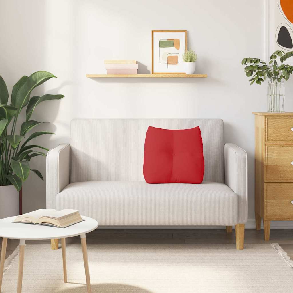 Μαξιλάρι Πλάτης Κόκκινο 45 x 24 x 50 εκ ύφασμα