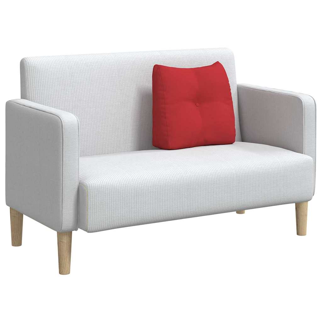 Μαξιλάρι Πλάτης Κόκκινο 45 x 24 x 50 εκ ύφασμα