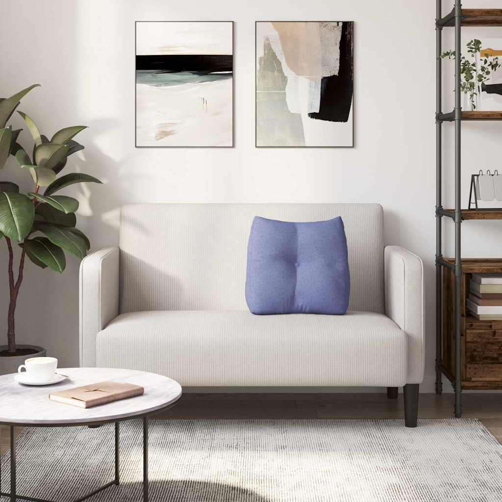 Μαξιλάρι Πλάτης Μπλε τζην 45 x 24 x 50 εκ ύφασμα