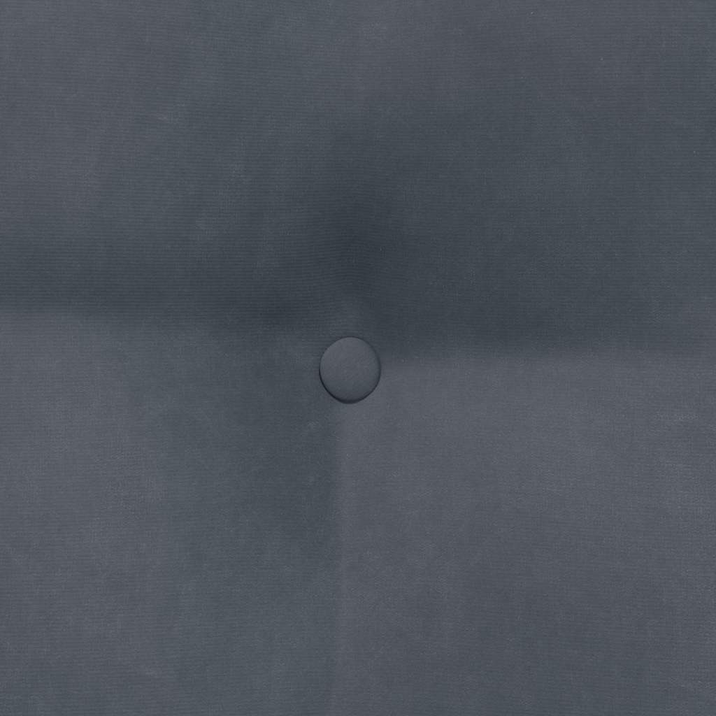 Μαξιλάρι Πλάτης Σκούρο Γκρι 45 x 24 x 50 εκ Βελούδο