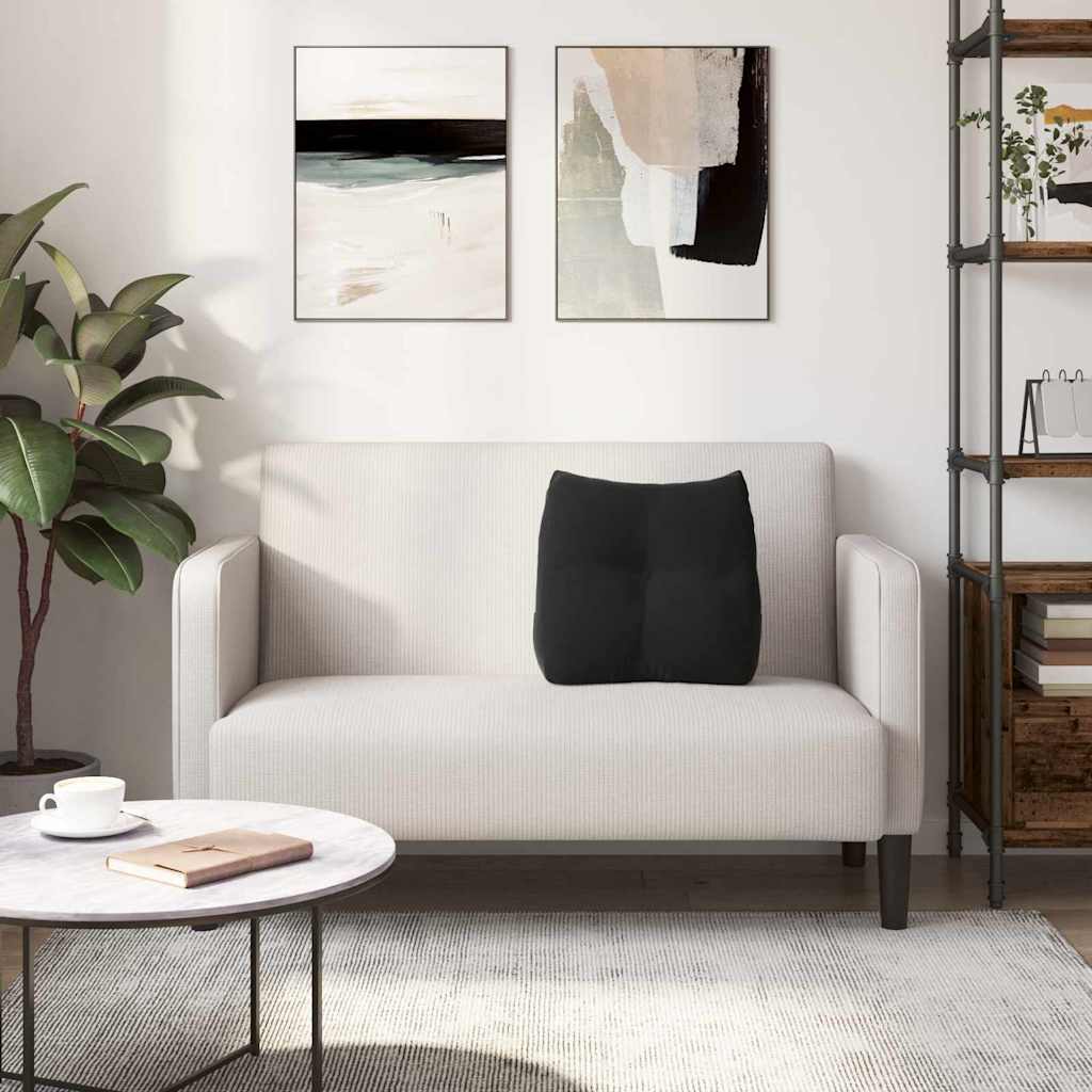 Μαξιλάρι Πλάτης Μαύρο 45 x 24 x 50 εκ Βελούδο