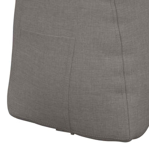 Μαξιλάρι Πλάτης Taupe 60 x 24 x 50 εκ ύφασμα