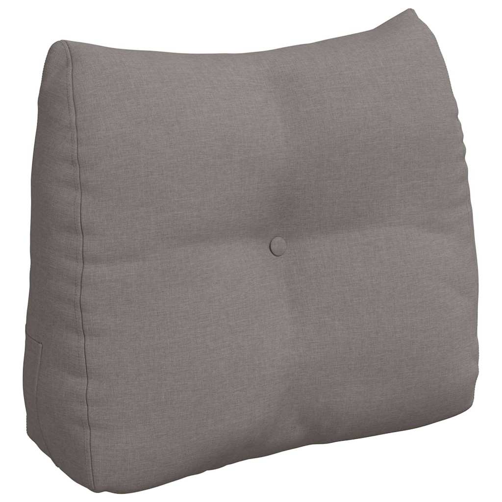 Μαξιλάρι Πλάτης Taupe 60 x 24 x 50 εκ ύφασμα