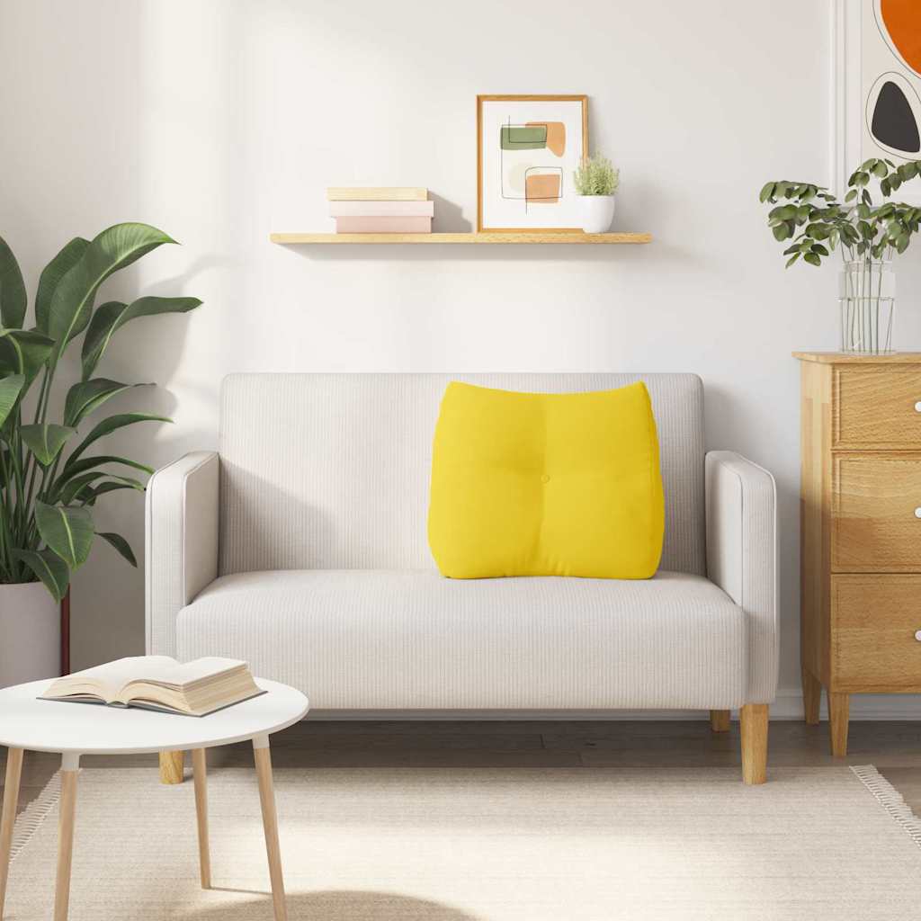 Μαξιλάρι Πλάτης Απαλό Κίτρινο 60 x 24 x 50 εκ ύφασμα