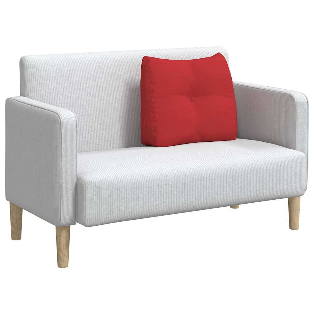 Μαξιλάρι Πλάτης Κόκκινο 60 x 24 x 50 εκ ύφασμα