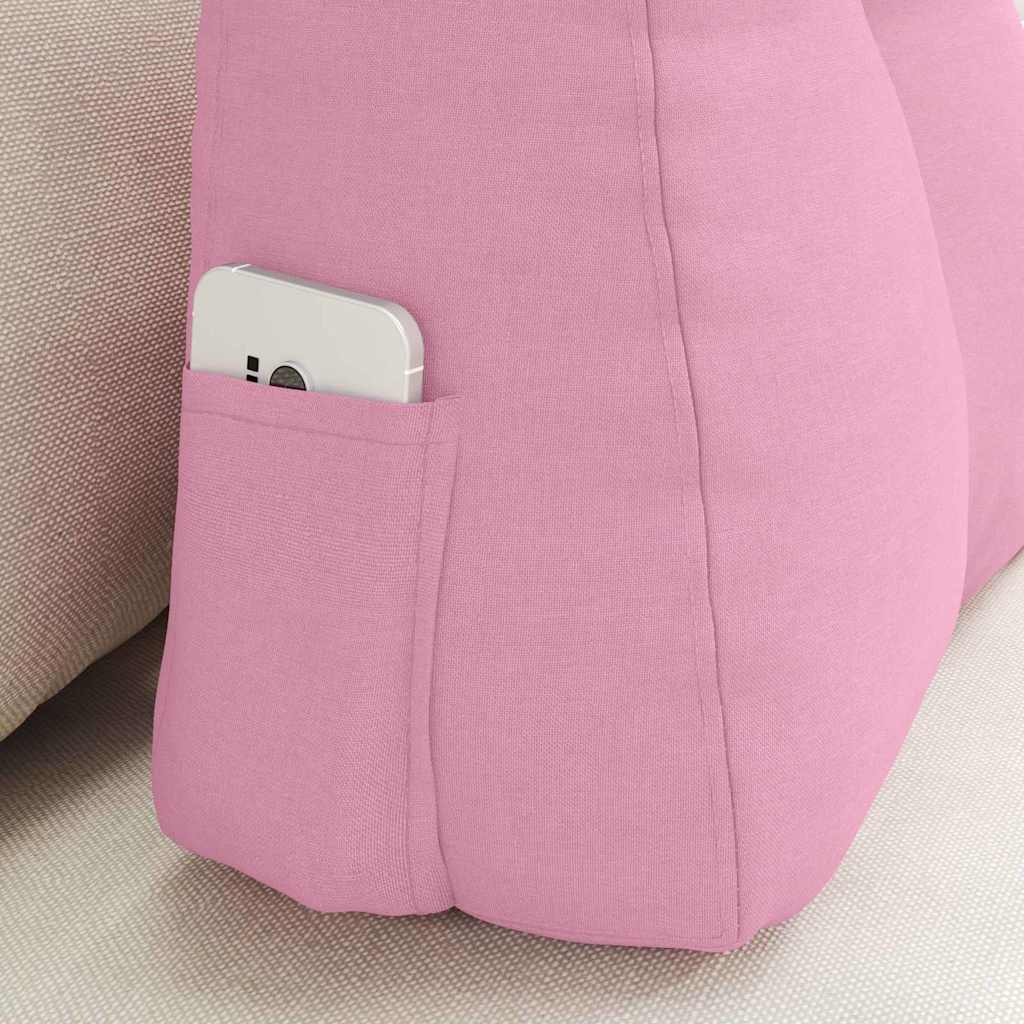 Μαξιλάρι Πλάτης Ροζ 60 x 24 x 50 εκ ύφασμα