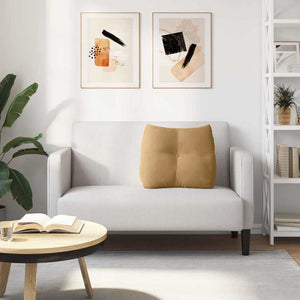 Μαξιλάρι Πλάτης Καφέ 60 x 24 x 50 εκ Βελούδο - Pakobazaar