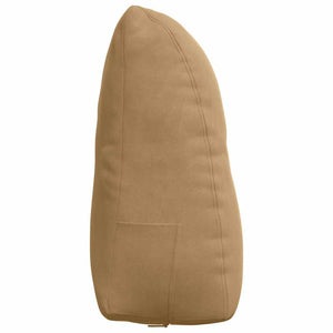 Μαξιλάρι Πλάτης Καφέ 60 x 24 x 50 εκ Βελούδο - Pakobazaar