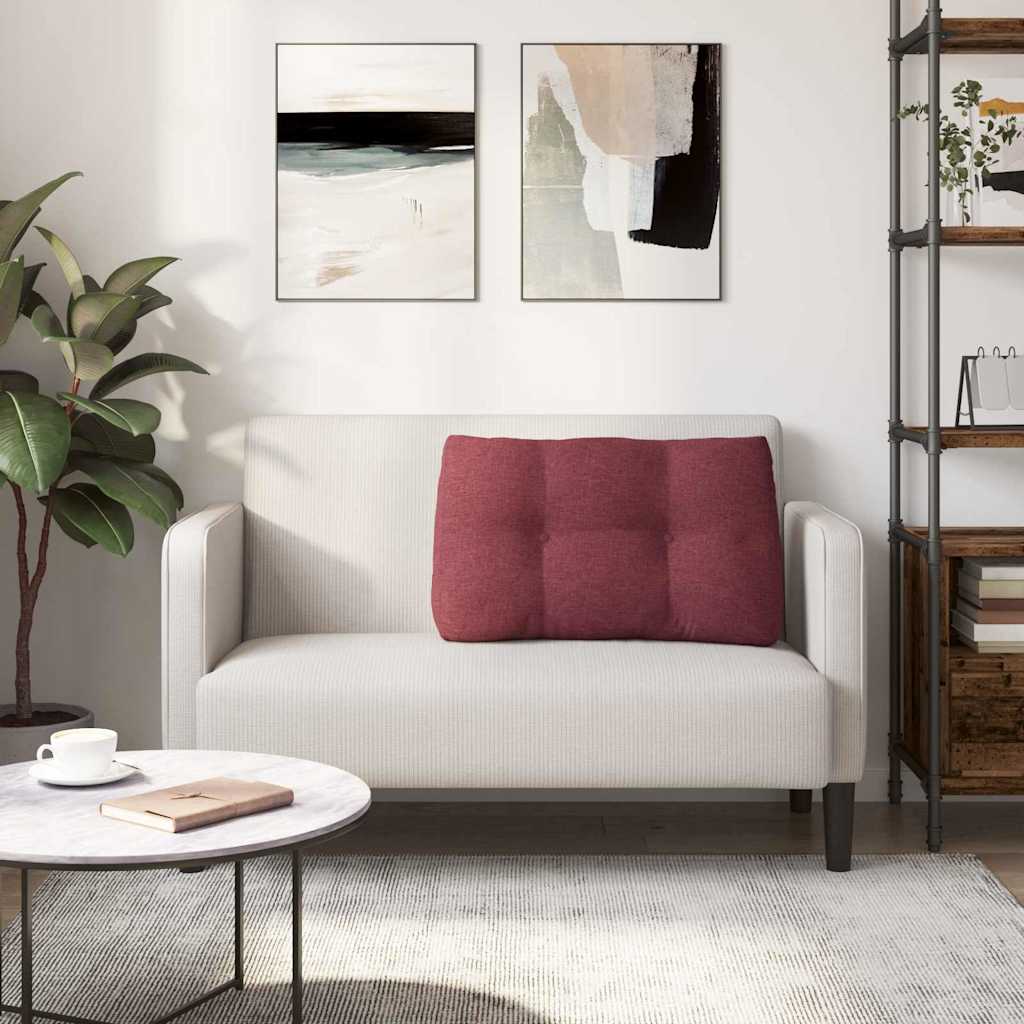 Μαξιλάρι Πλάτης Κόκκινο 80 x 24 x 50 εκ ύφασμα