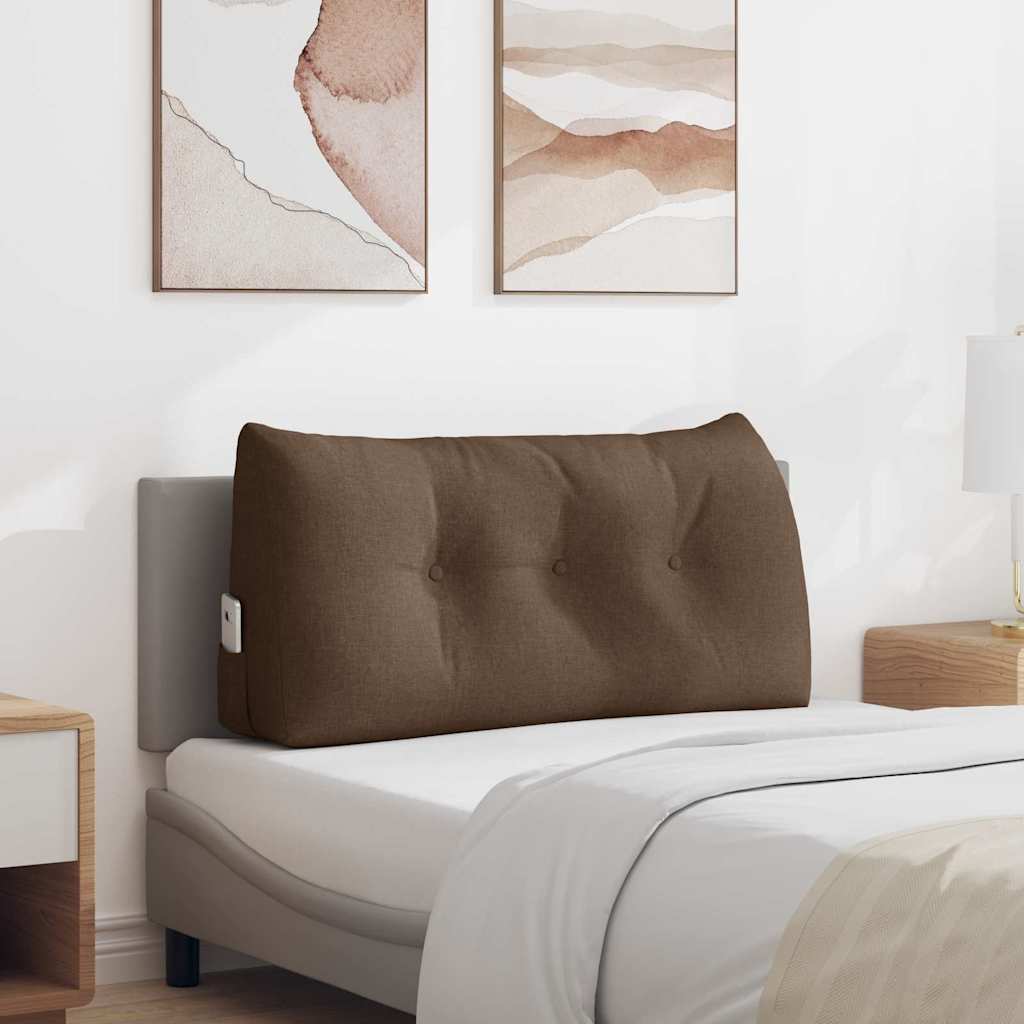 Μαξιλάρι Πλάτης Καφέ 100 x 24 x 50 εκ ύφασμα - Pakobazaar