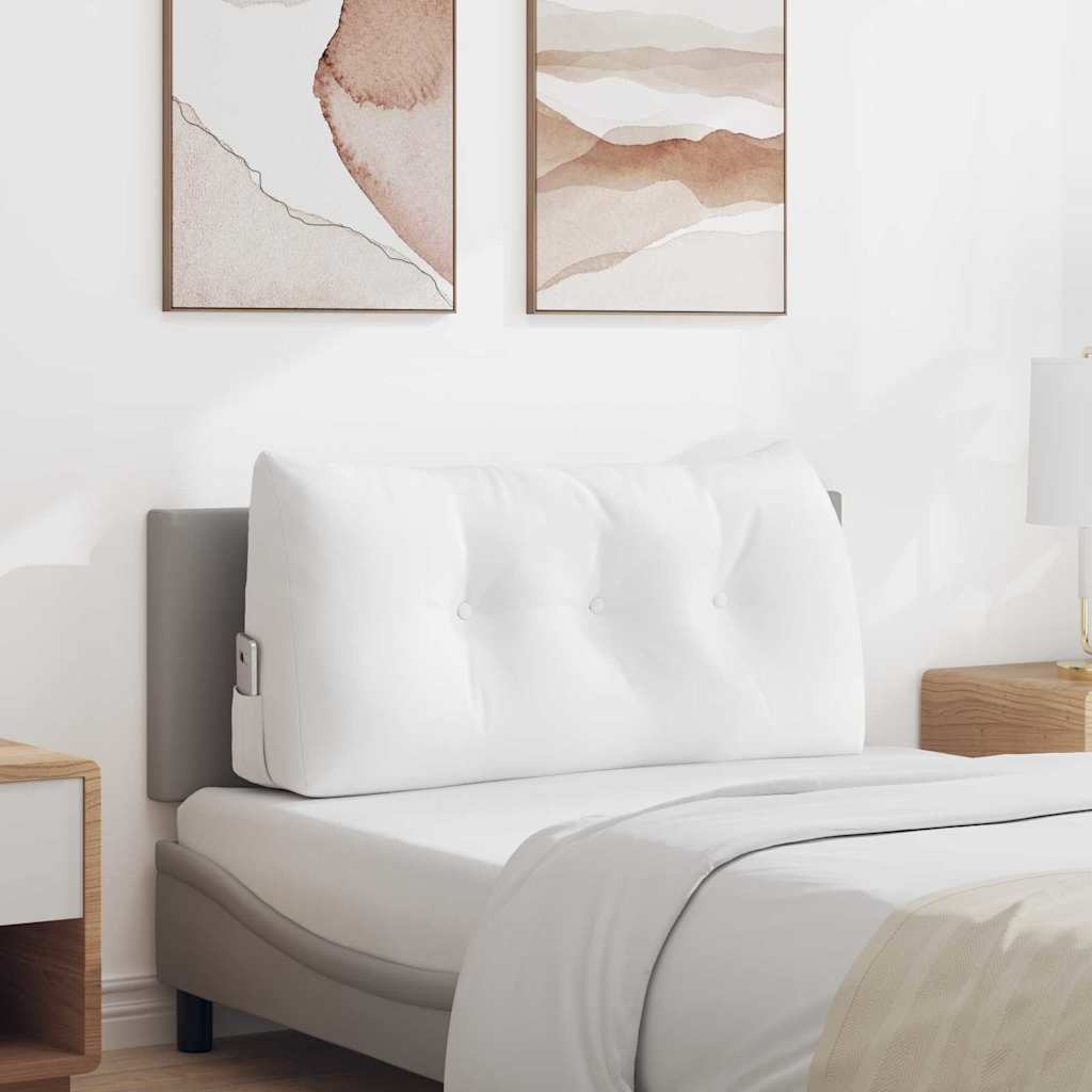 Μαξιλάρι Πλάτης Λευκό 100 x 24 x 50 εκ ύφασμα - Pakobazaar