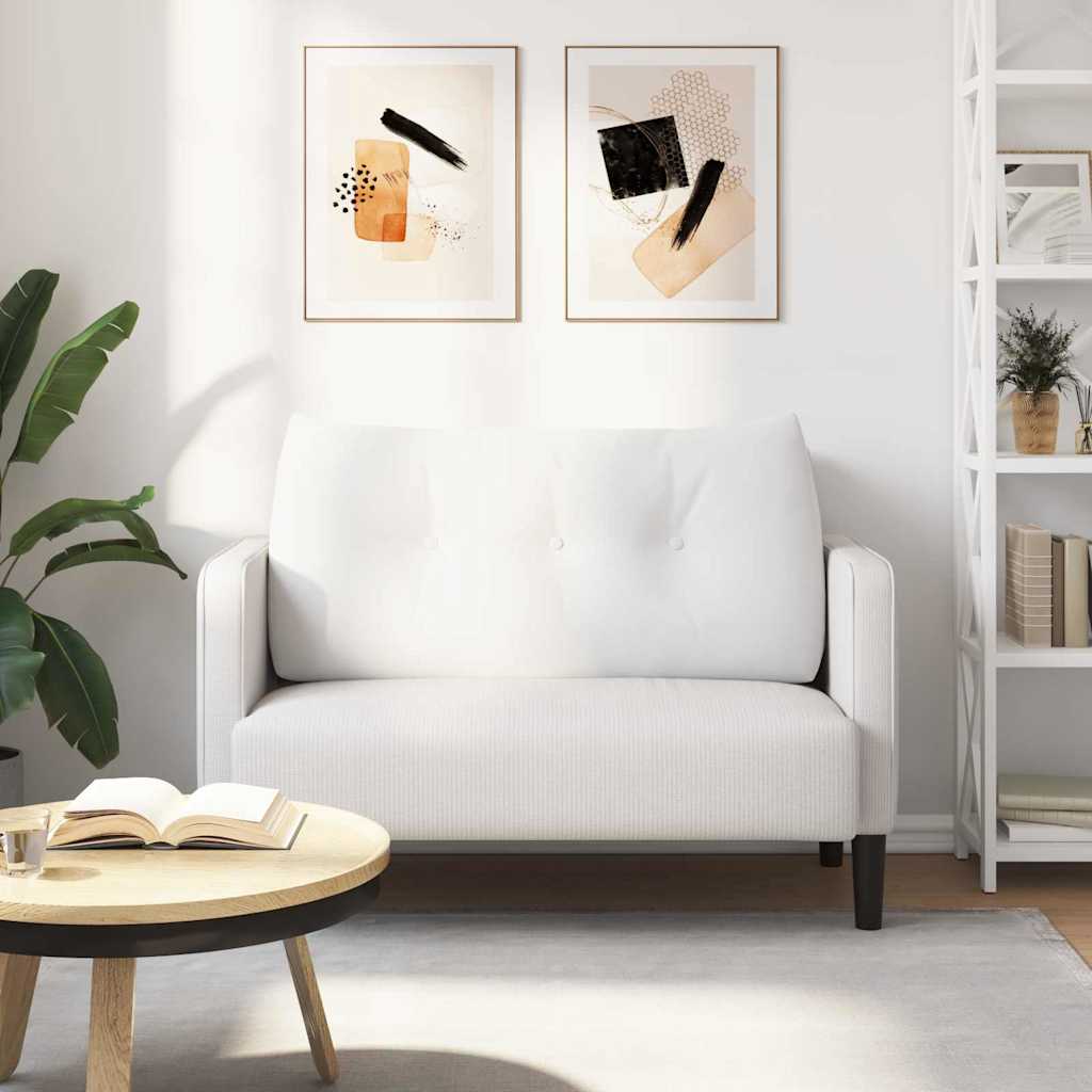 Μαξιλάρι Πλάτης Λευκό 100 x 24 x 50 εκ ύφασμα - Pakobazaar