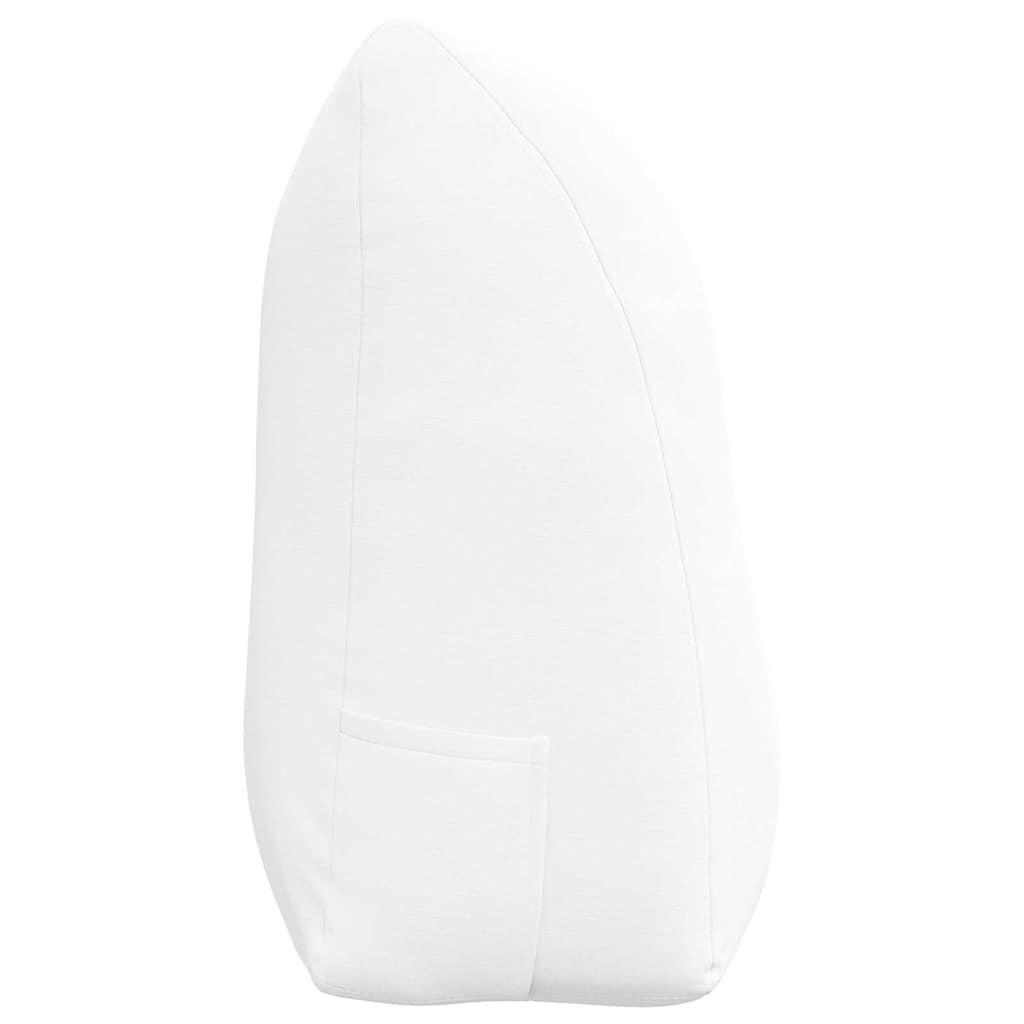 Μαξιλάρι Πλάτης Λευκό 100 x 24 x 50 εκ ύφασμα - Pakobazaar