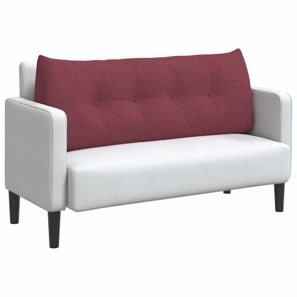 Μαξιλάρι Πλάτης Κόκκινο 120 x 24 x 50 εκ ύφασμα