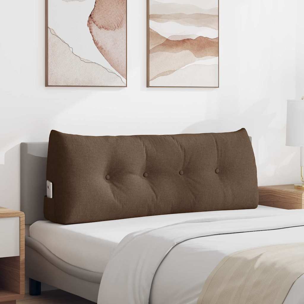 Μαξιλάρι Πλάτης Καφέ 120 x 24 x 50 εκ ύφασμα - Pakobazaar