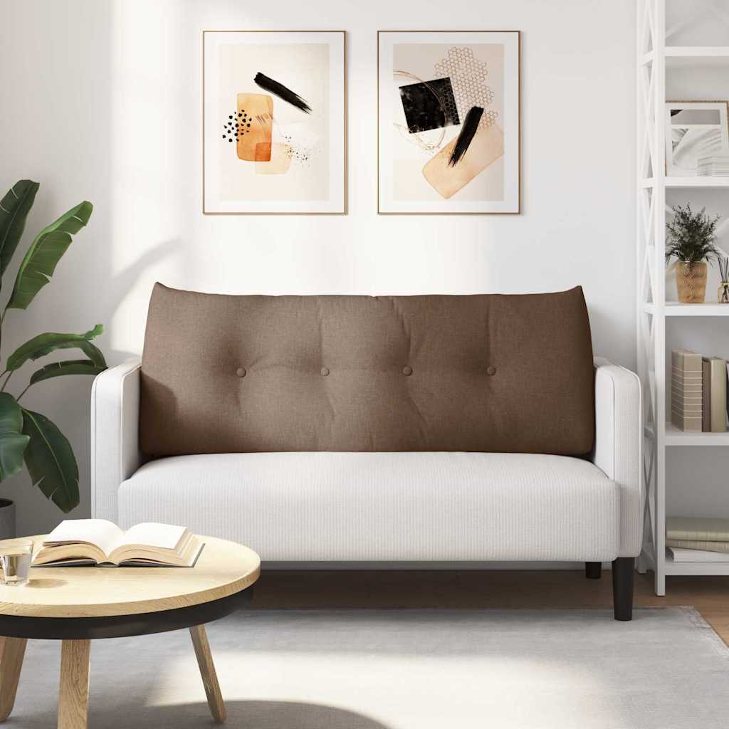 Μαξιλάρι Πλάτης Καφέ 120 x 24 x 50 εκ ύφασμα - Pakobazaar