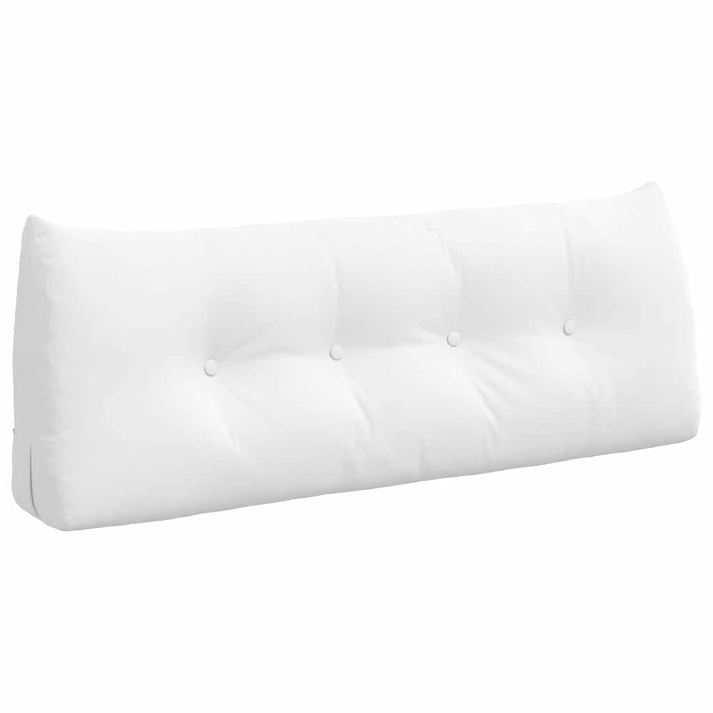 Μαξιλάρι Πλάτης Λευκό 120 x 24 x 50 εκ ύφασμα - Pakobazaar