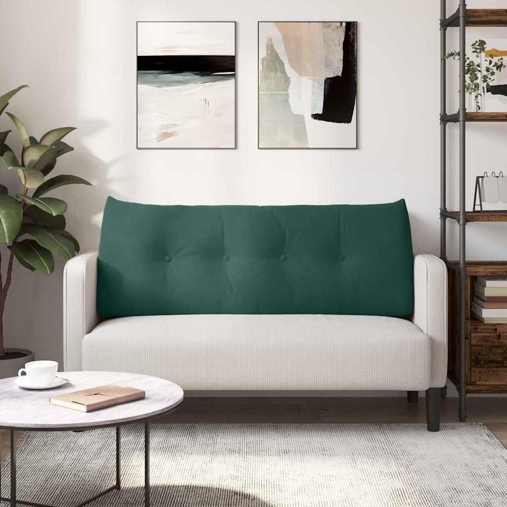 Μαξιλάρι Πλάτης Σκούρο Πράσινο 120 x 24 x 50 εκ Βελούδο