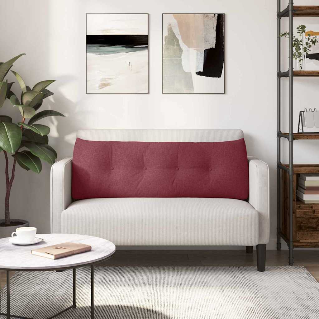 Μαξιλάρι Πλάτης Κόκκινο 140 x 24 x 50 εκ ύφασμα