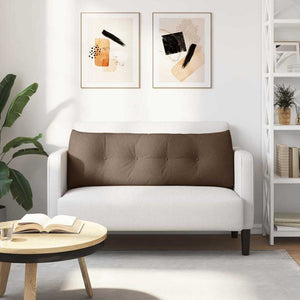 Μαξιλάρι Πλάτης Καφέ 140 x 24 x 50 εκ ύφασμα - Pakobazaar