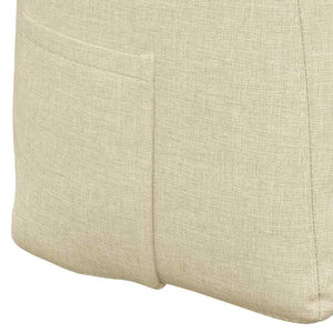 Μαξιλάρι Πλάτης Κρεμ 140 x 24 x 50 εκ ύφασμα - Pakobazaar