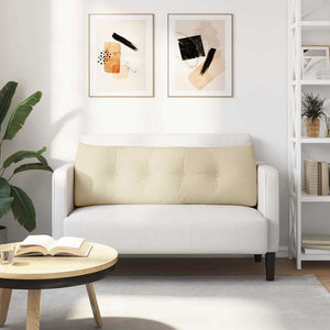 Μαξιλάρι Πλάτης Κρεμ 140 x 24 x 50 εκ ύφασμα - Pakobazaar