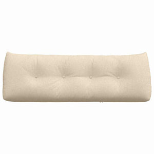 Μαξιλάρι Πλάτης Κρεμ 140 x 24 x 50 εκ ύφασμα - Pakobazaar
