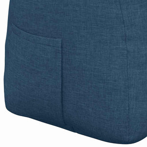 Μαξιλάρι Πλάτης Μπλε 140 x 24 x 50 εκ ύφασμα - Pakobazaar