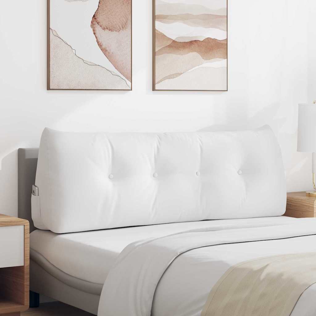 Μαξιλάρι Πλάτης Λευκό 140 x 24 x 50 εκ ύφασμα - Pakobazaar