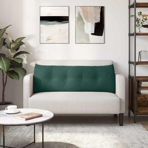 Μαξιλάρι Πλάτης Σκούρο Πράσινο 140 x 24 x 50 εκ Βελούδο