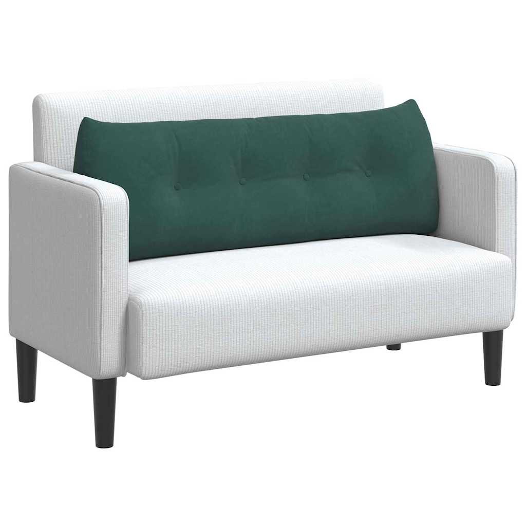 Μαξιλάρι Πλάτης Σκούρο Πράσινο 140 x 24 x 50 εκ Βελούδο