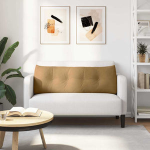 Μαξιλάρι Πλάτης Καφέ 140 x 24 x 50 εκ Βελούδο