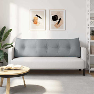 Μαξιλάρι Πλάτης Ανοιχτό γκρι 160 x 24 x 50 εκ ύφασμα