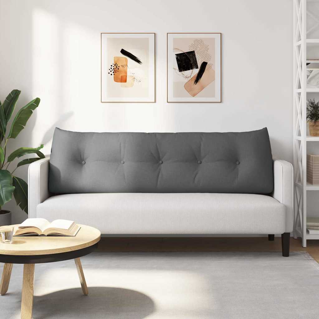 Μαξιλάρι Πλάτης Σκούρο Γκρι 160 x 24 x 50 εκ ύφασμα - Pakobazaar