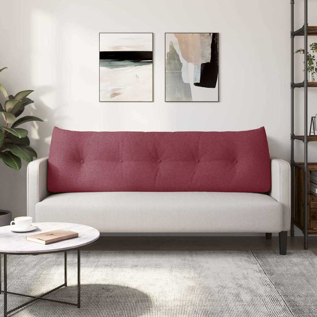 Μαξιλάρι Πλάτης Κόκκινο 160 x 24 x 50 εκ ύφασμα