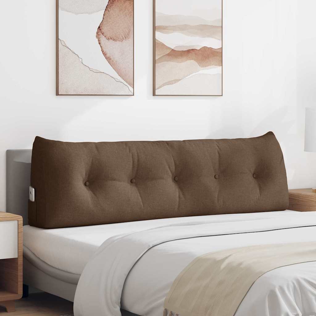 Μαξιλάρι Πλάτης Καφέ 160 x 24 x 50 εκ ύφασμα - Pakobazaar