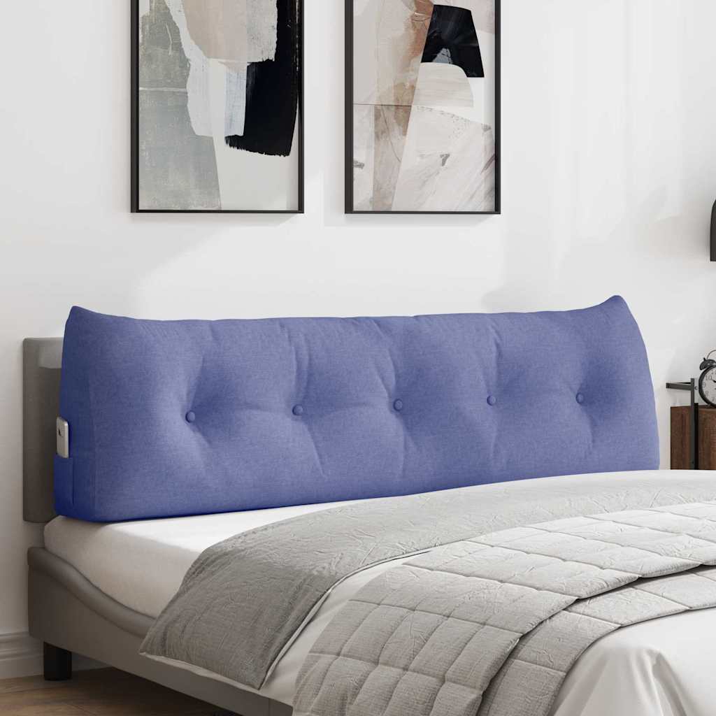 Μαξιλάρι Πλάτης Μπλε τζην 160 x 24 x 50 εκ ύφασμα