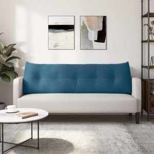 Μαξιλάρι Πλάτης Μπλε 160 x 24 x 50 εκ Βελούδο