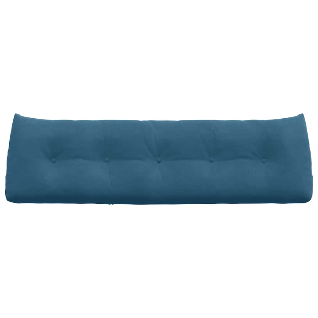 Μαξιλάρι Πλάτης Μπλε 160 x 24 x 50 εκ Βελούδο