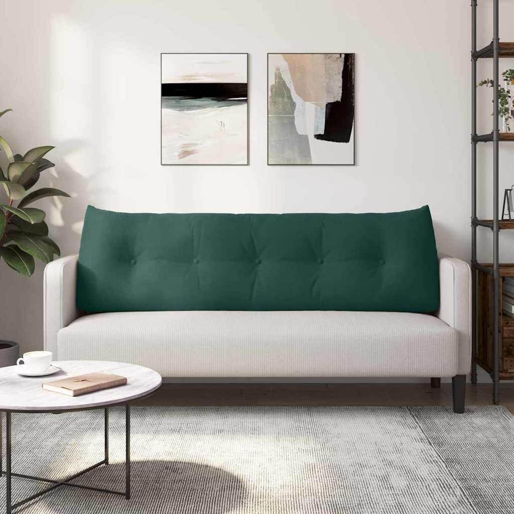 Μαξιλάρι Πλάτης Σκούρο Πράσινο 160 x 24 x 50 εκ Βελούδο
