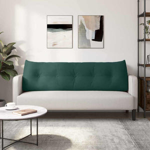 Μαξιλάρι Πλάτης Σκούρο Πράσινο 160 x 24 x 50 εκ Βελούδο