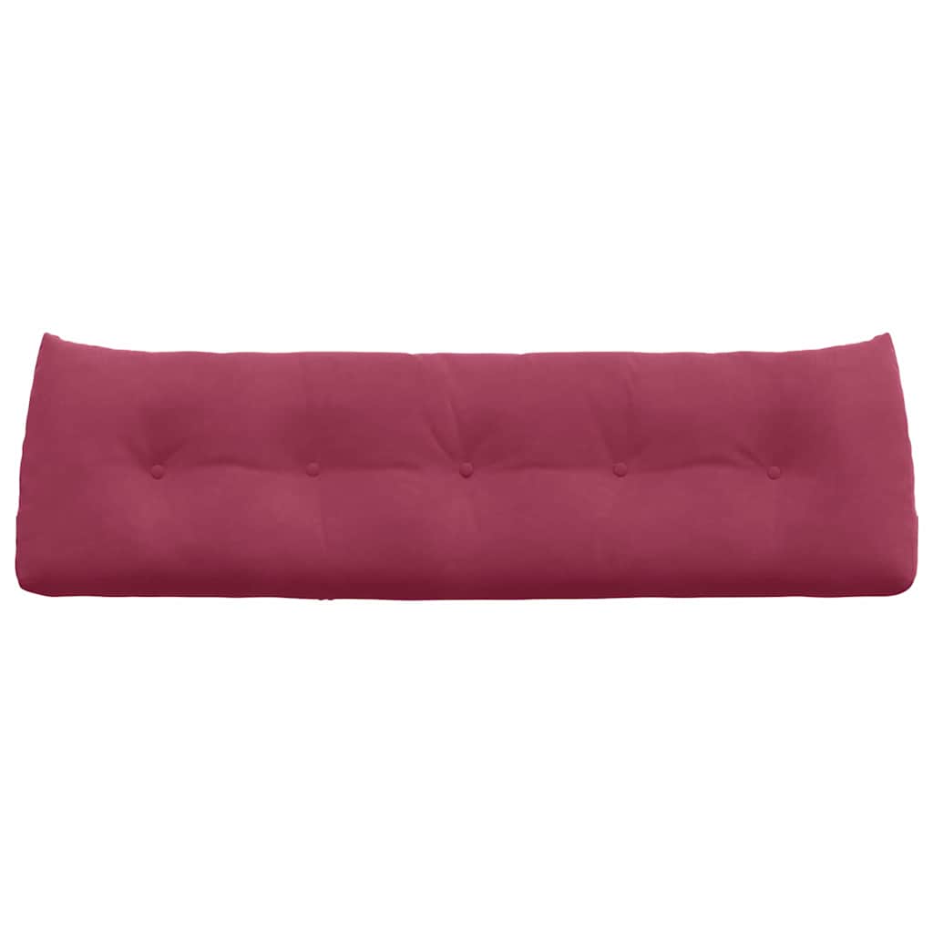 Μαξιλάρι Πλάτης Κόκκινο 160 x 24 x 50 εκ Βελούδο