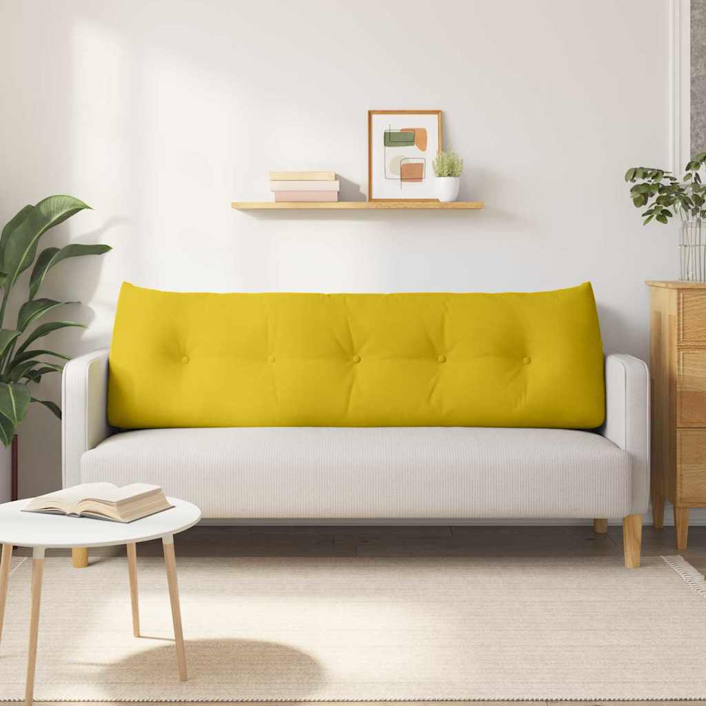Μαξιλάρι Πλάτης Κίτρινο 160 x 24 x 50 εκ Βελούδο