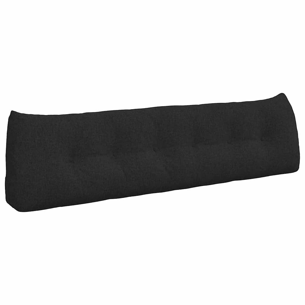 Μαξιλάρι Πλάτης Μαύρο 180 x 24 x 50 εκ ύφασμα - Pakobazaar