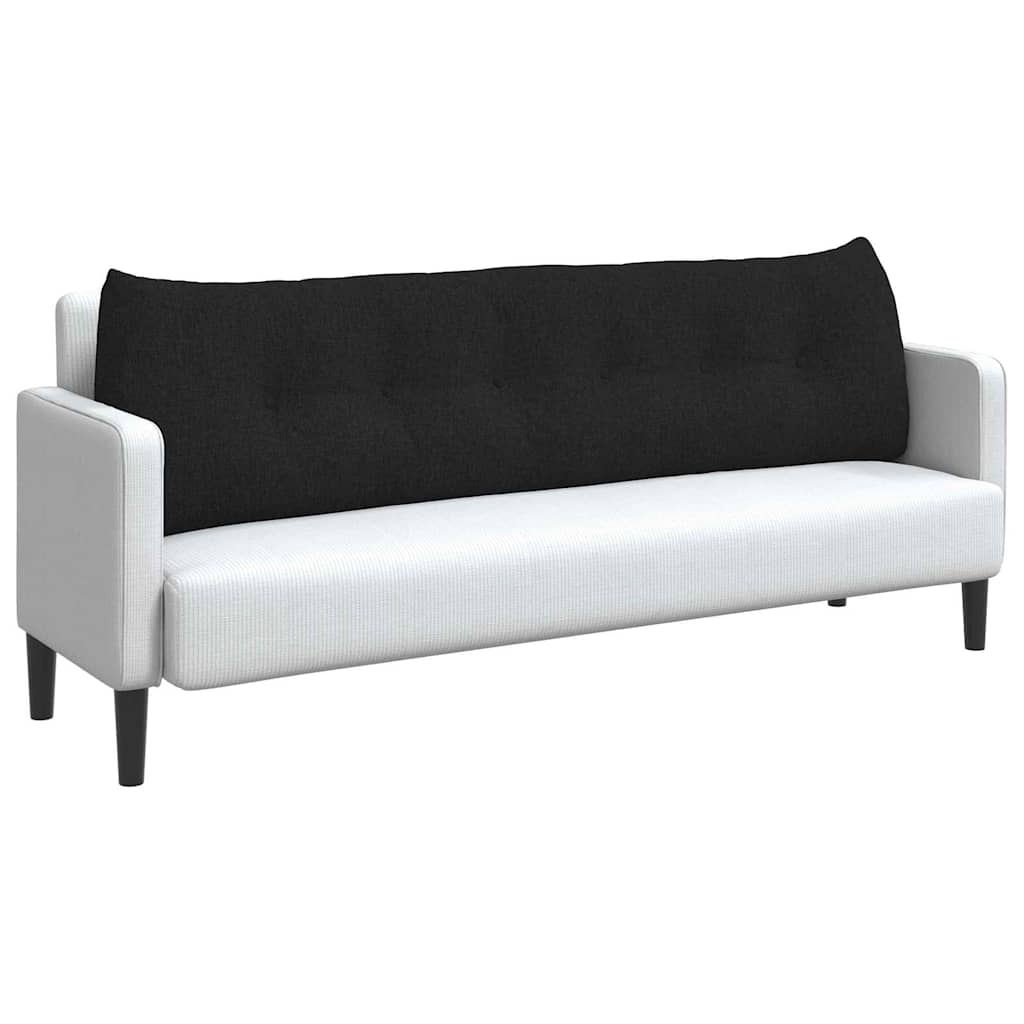 Μαξιλάρι Πλάτης Μαύρο 180 x 24 x 50 εκ ύφασμα - Pakobazaar