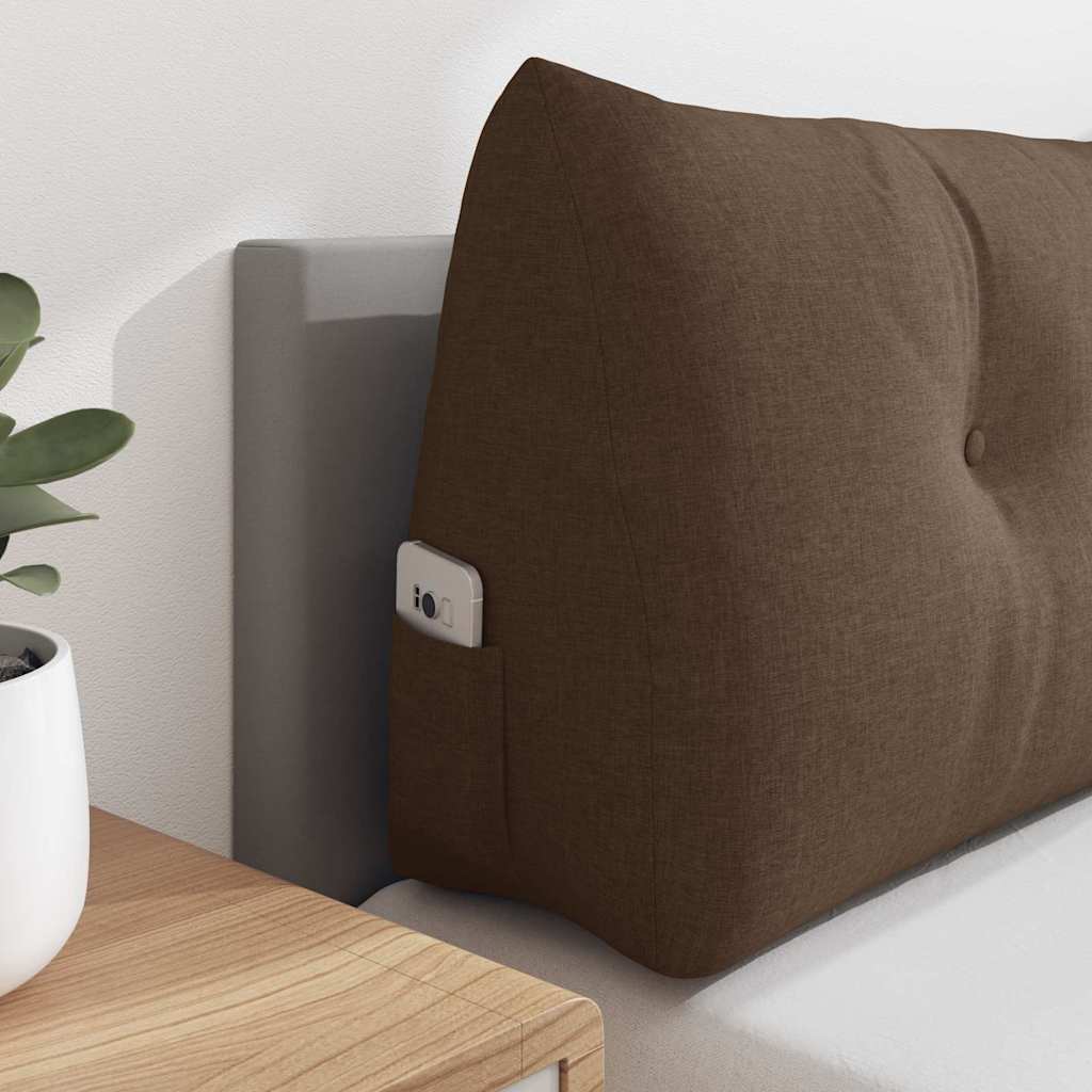 Μαξιλάρι Πλάτης Καφέ 180 x 24 x 50 εκ ύφασμα - Pakobazaar