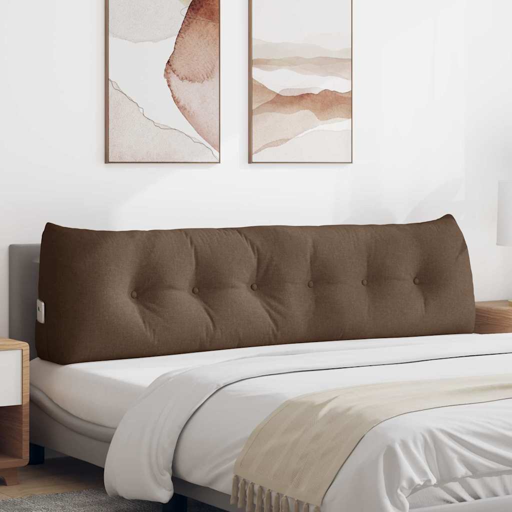 Μαξιλάρι Πλάτης Καφέ 180 x 24 x 50 εκ ύφασμα - Pakobazaar