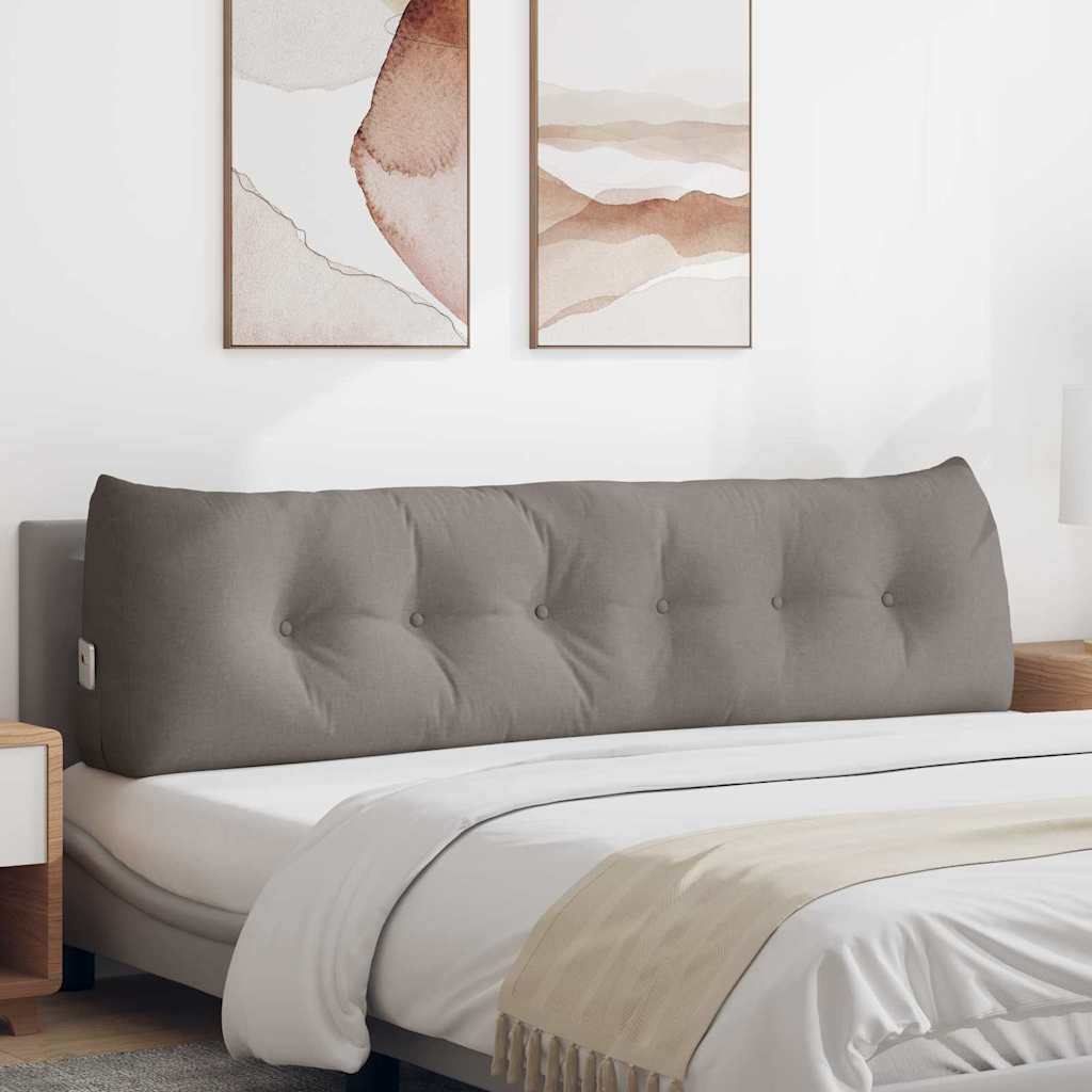 Μαξιλάρι Πλάτης Taupe 180 x 24 x 50 εκ ύφασμα - Pakobazaar